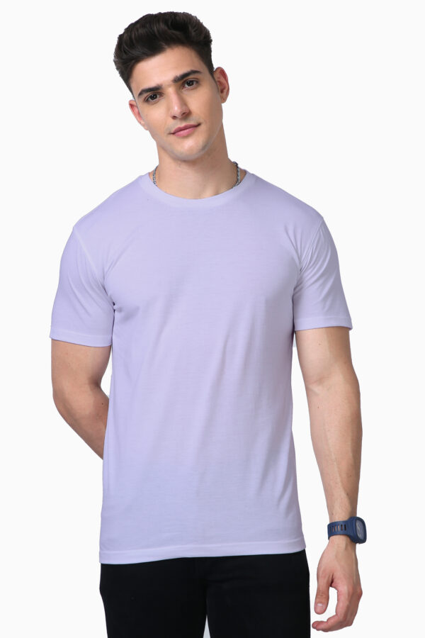 Lavender Supima Cotton Short Sleeve Neck T-shirt