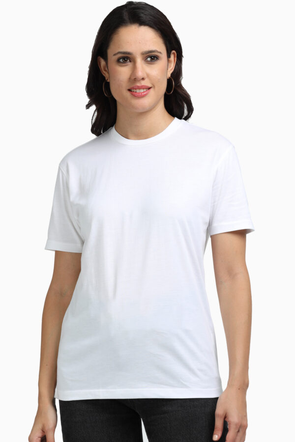 White Supima Cotton Short Sleeve Neck T-shirt