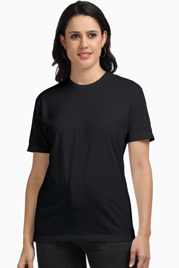 Black Supima Cotton Short Sleeve Neck T-shirt