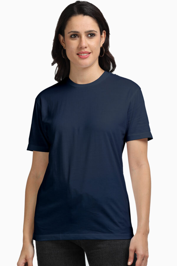 Navy Blue Supima Cotton Short Sleeve Neck T-shirt