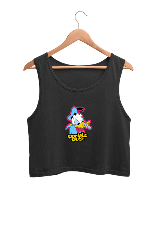Donald Duck Women Crop Tank - Image 3