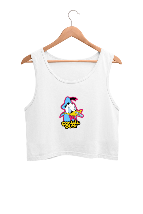 Donald Duck Women Crop Tank - Image 2